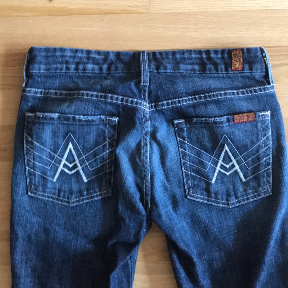 NWOT 7 for all mankind flare “A” pocket jeans!